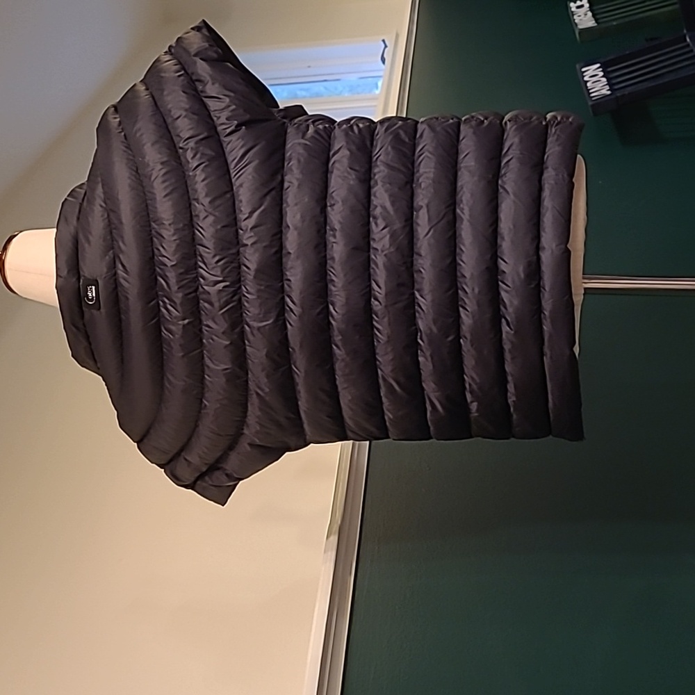 COTES OF LONDON black down puffer crop jacket - Picture 3 of 7